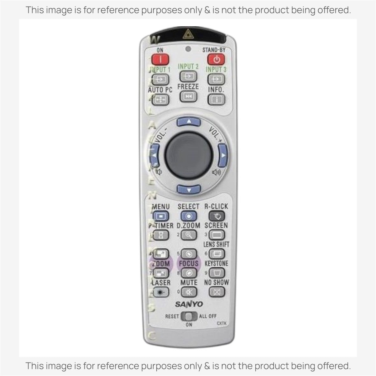 Sanyo 9450871468 Projector Remote Control