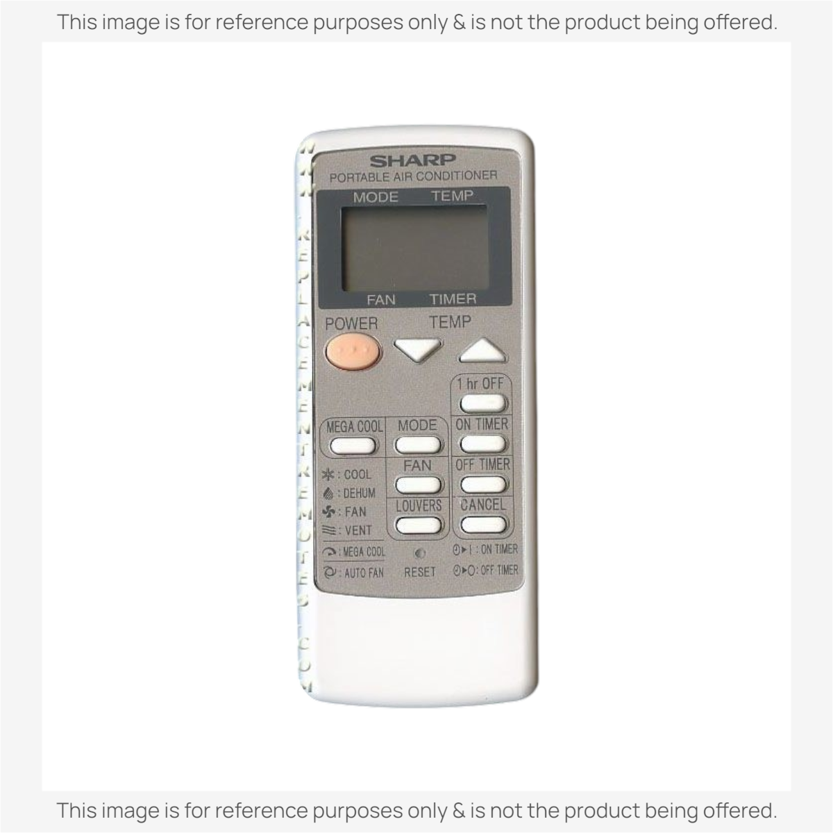 Sharp CRMCA729JBEZ Air Conditioner Remote Control