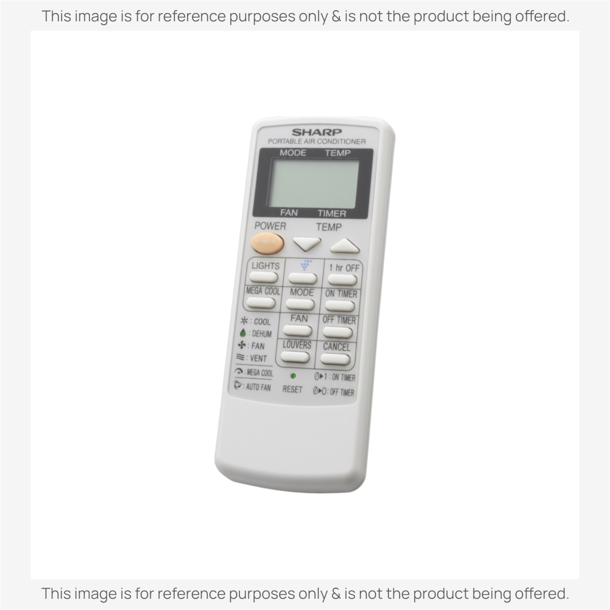 Sharp CRMCA663JBE Air Conditioner Remote Control