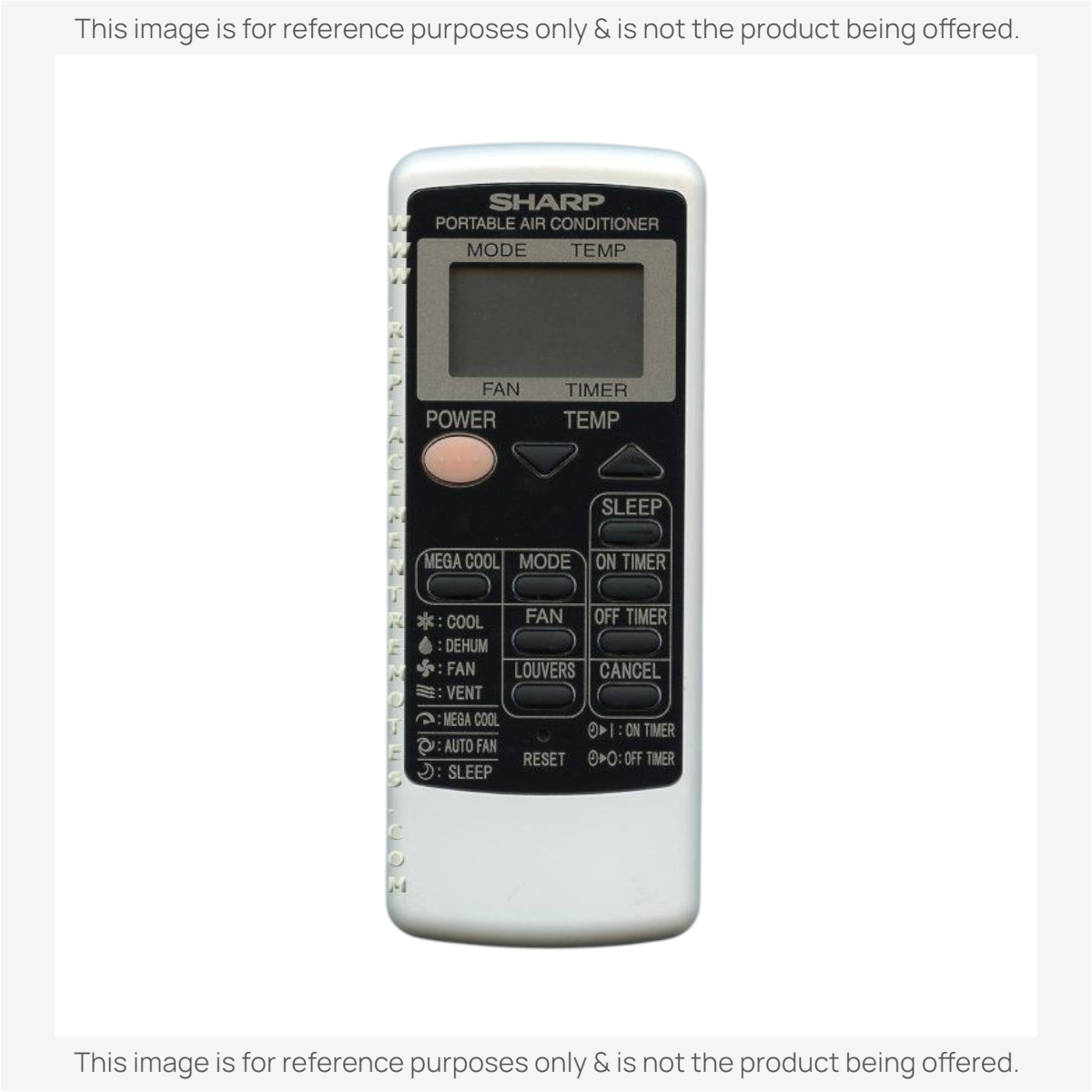 Sharp CRMCA753JBEZ Air Conditioner Remote Control
