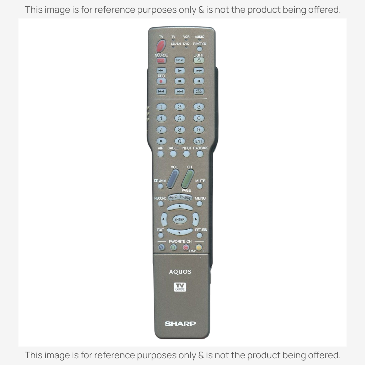 Sharp GA425WJSB TV Remote Control