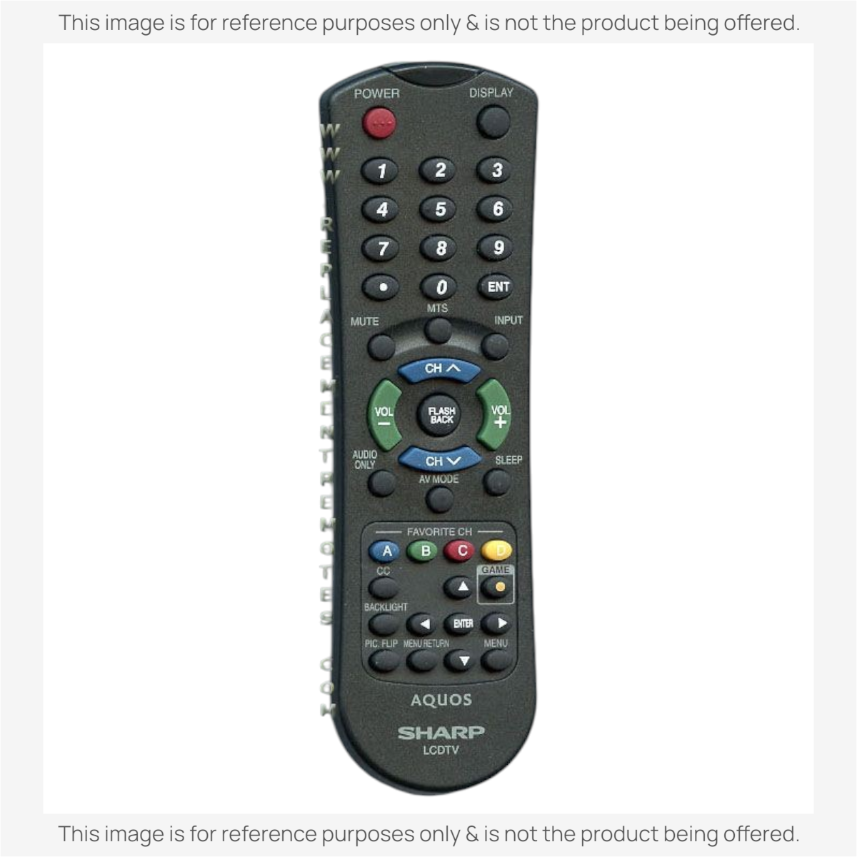 Sharp RRMCGA546WJSA TV Remote Control