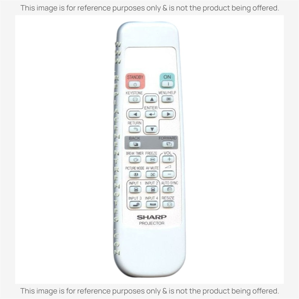 Sharp RRMCGA398WJSA Projector Remote Control