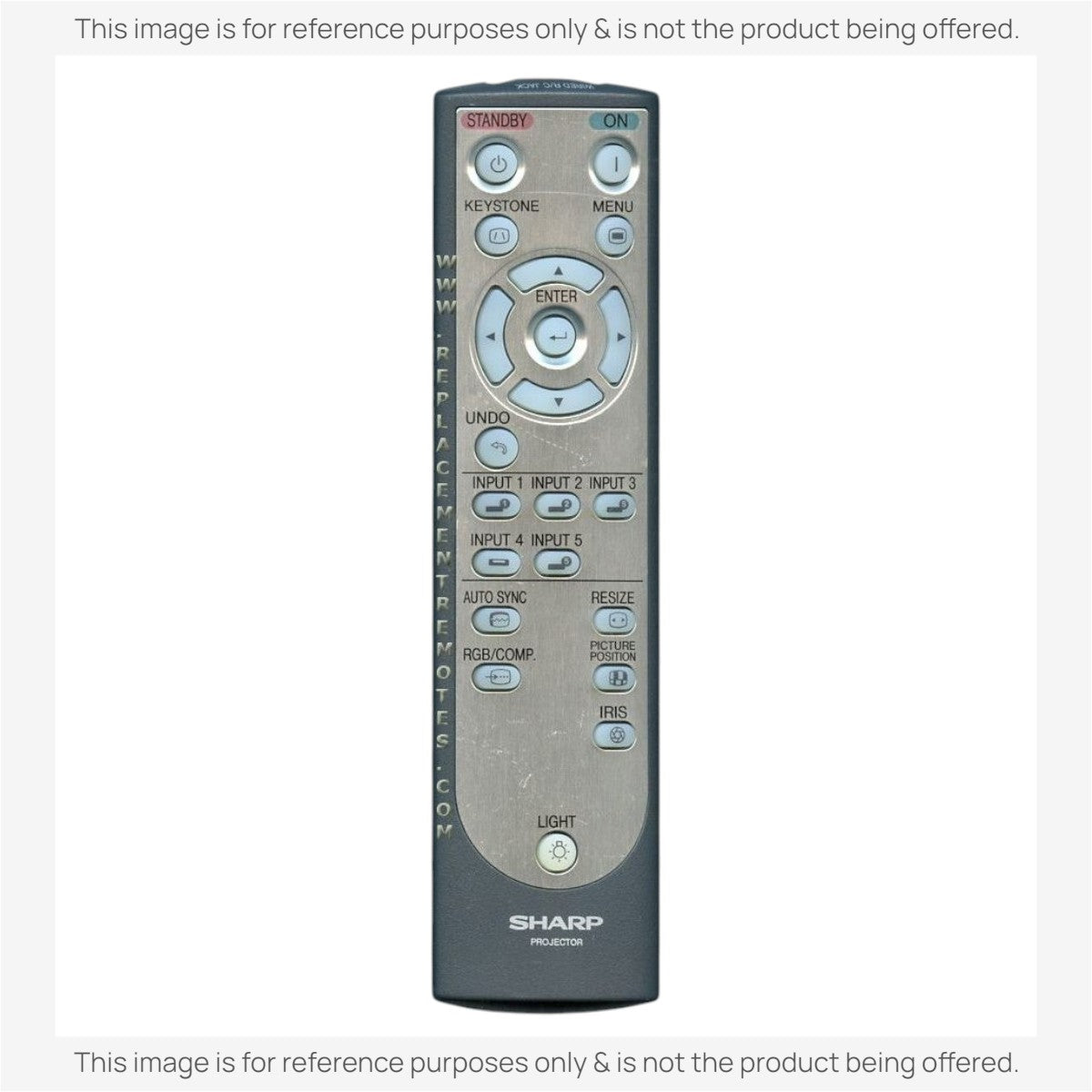 Sharp RRMCGA216WJSA Projector Remote Control