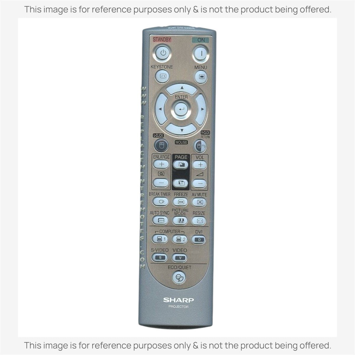 Sharp RRMCGA502WJSA Projector Remote Control