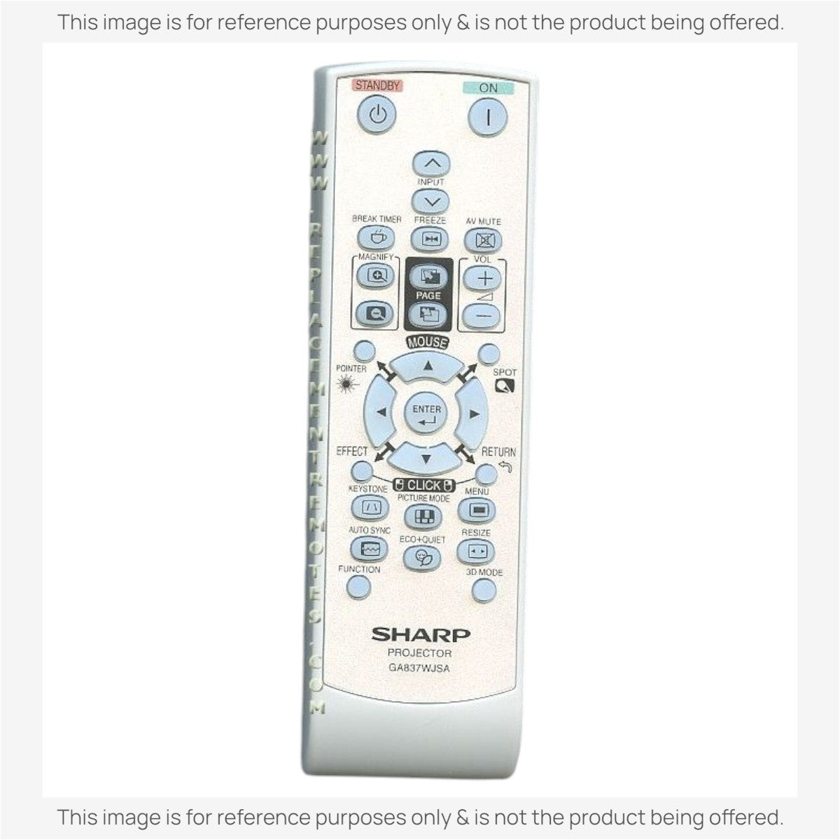 Sharp GA837WJSA Projector Remote Control