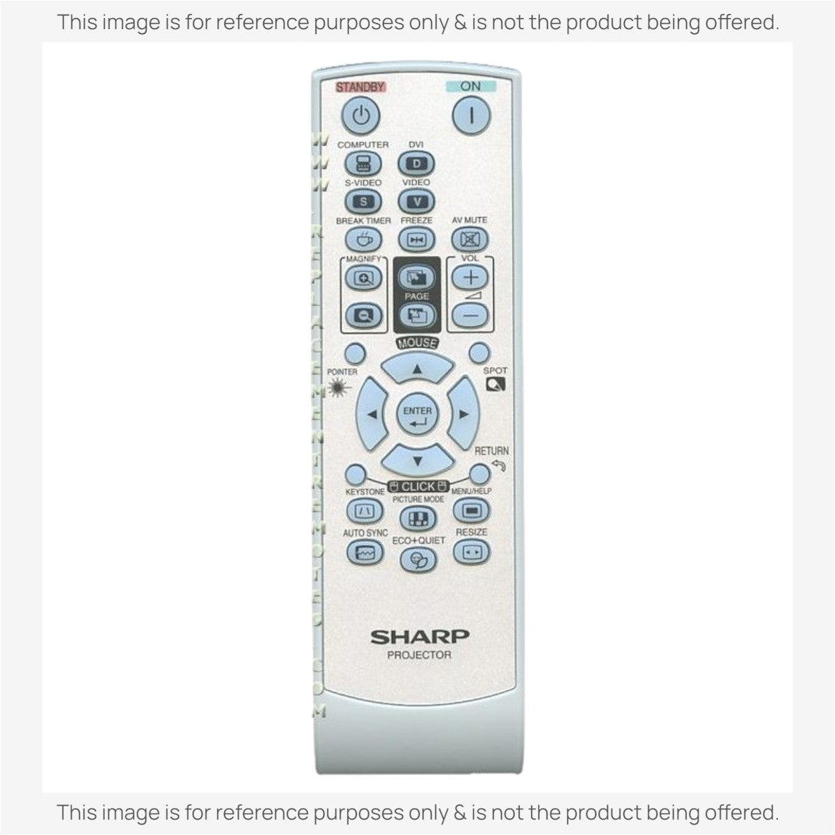 Sharp RRMCGA592WJSA Projector Remote Control