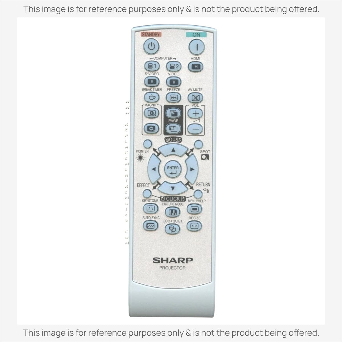 Sharp RRMCGA761WJSA Projector Remote Control