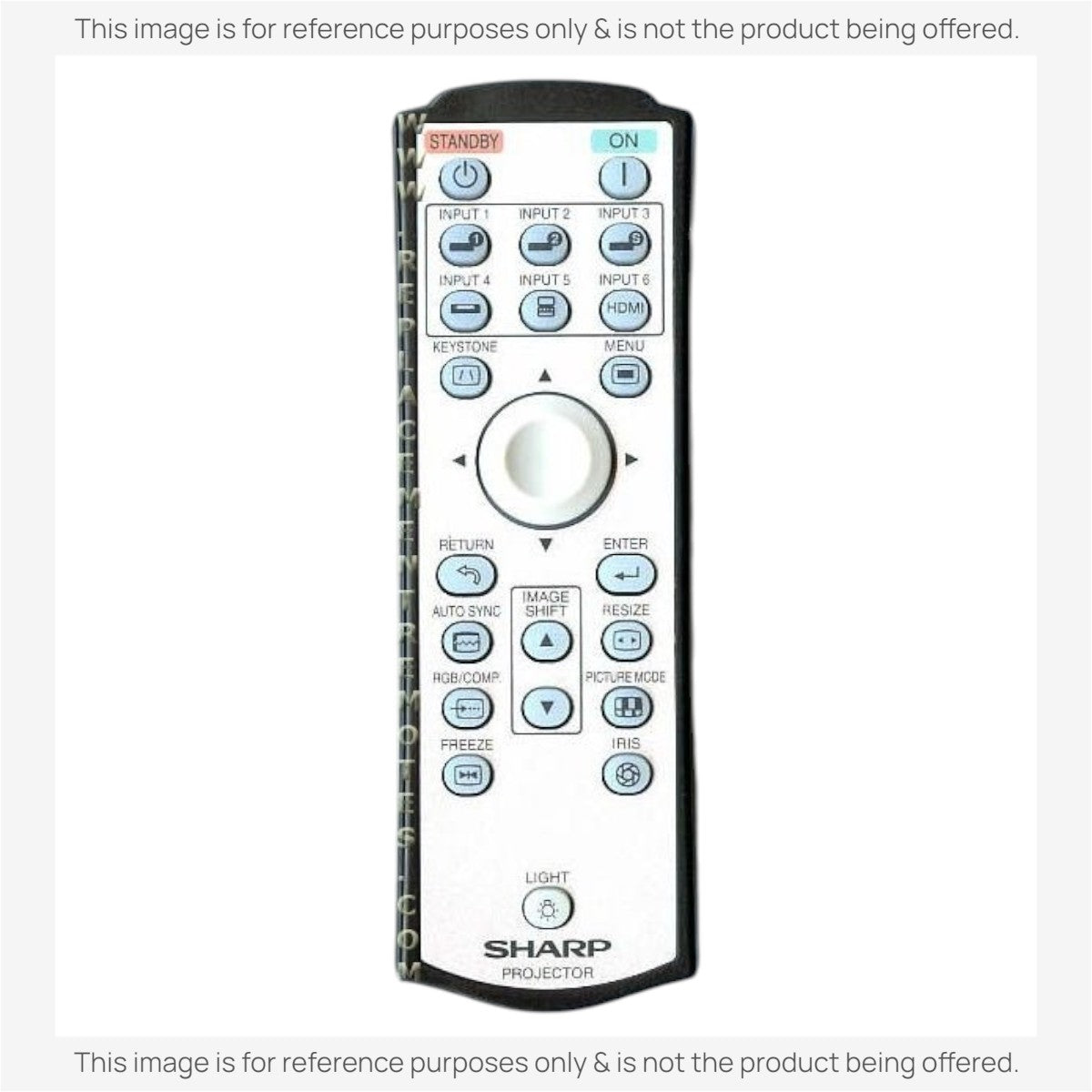Sharp RRMCGA444WJSA Projector Remote Control