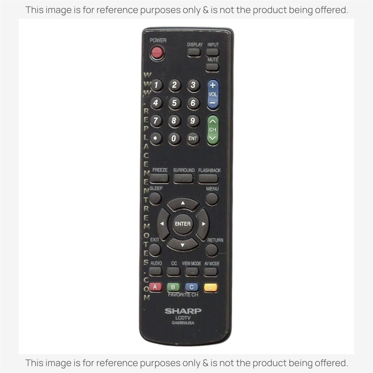 Sharp RRMCGA695WJSA TV Remote Control
