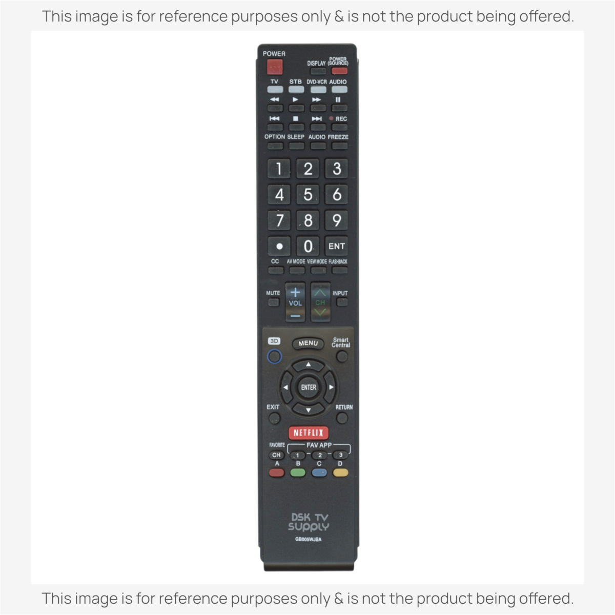 Anderic Substitute for GB005WJSA For Sharp TV Remote Control [RRGB118WJSA]
