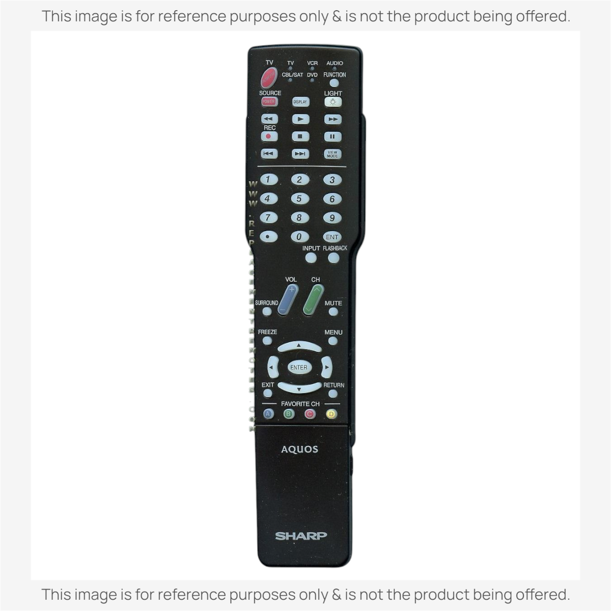 Sharp GA484WJSB TV Remote Control