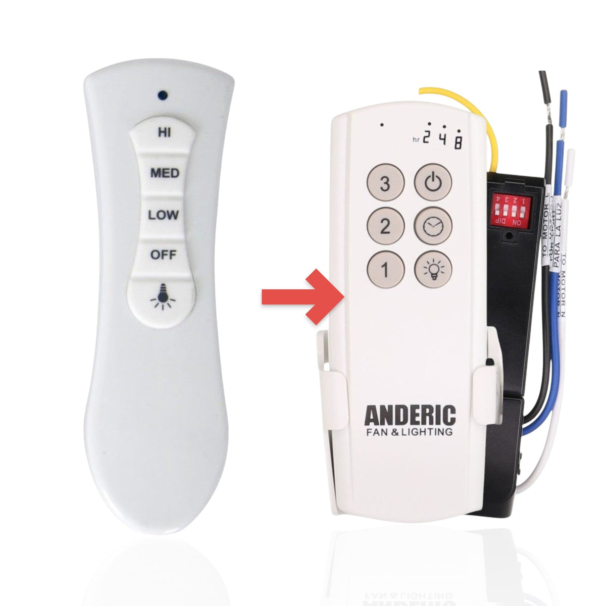 Lucci 210012 UC7216T 433MHz Slimline Ceiling Fan Remote Control