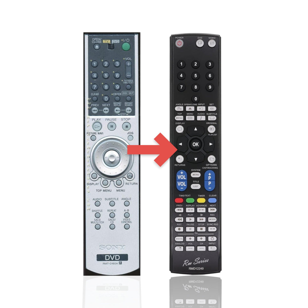 Sony RMT-D160A DVD Remote Control - 147805111 - RMTD160A