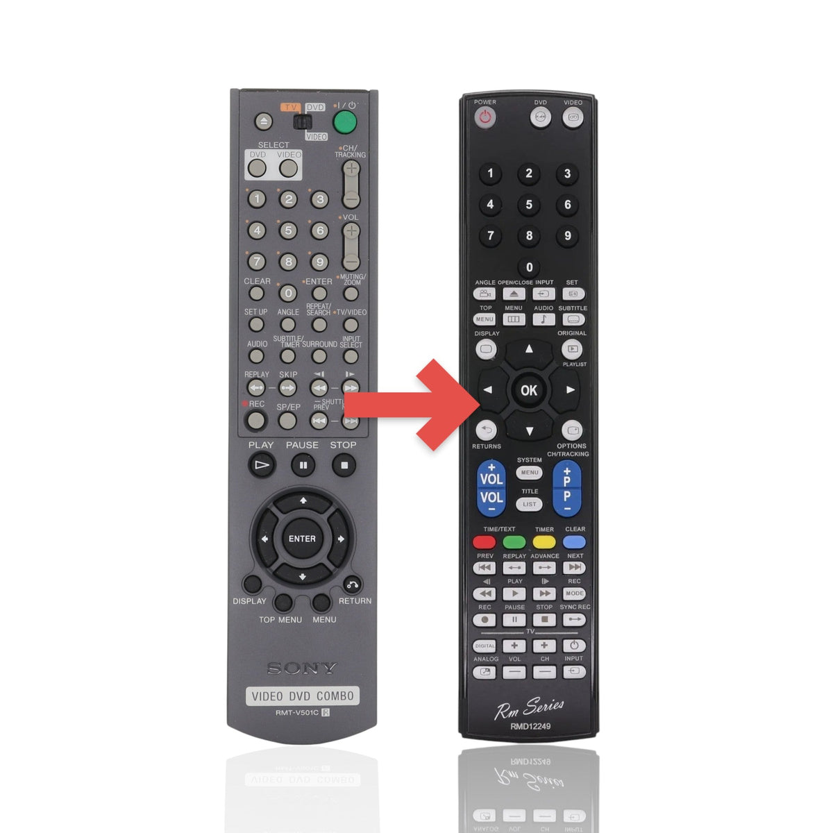 Sony RMT-V501C DVD/VCR Combo recorder Remote Control - 988506120 - RMTV501C