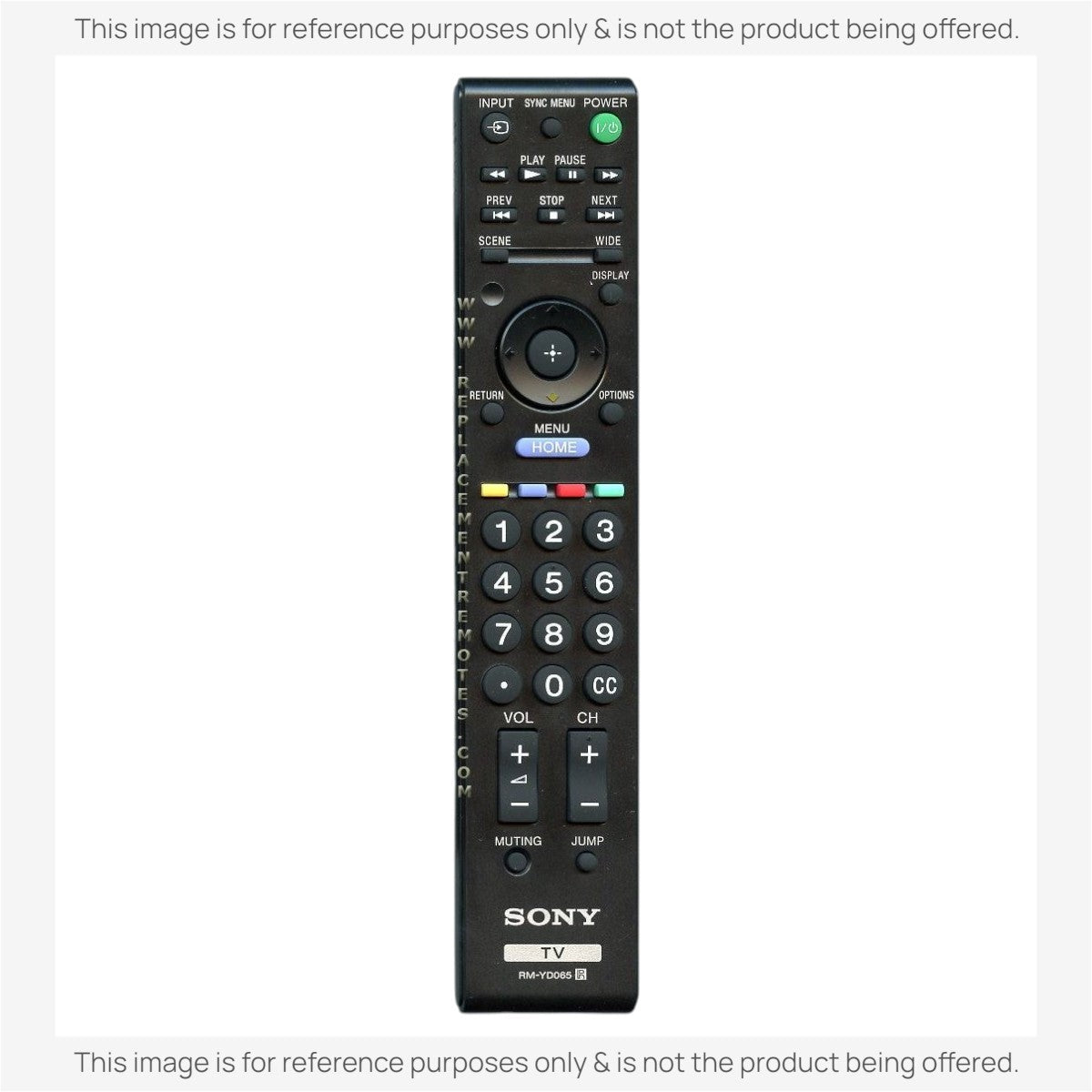 Sony RM-YD065 TV Remote Control - RMYD065