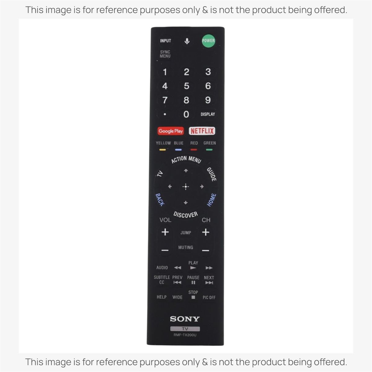 Sony RMF-TX200U Smart Google TV Remote Control | RF | Voice - 1-493-127-11 / 1-493-127-21