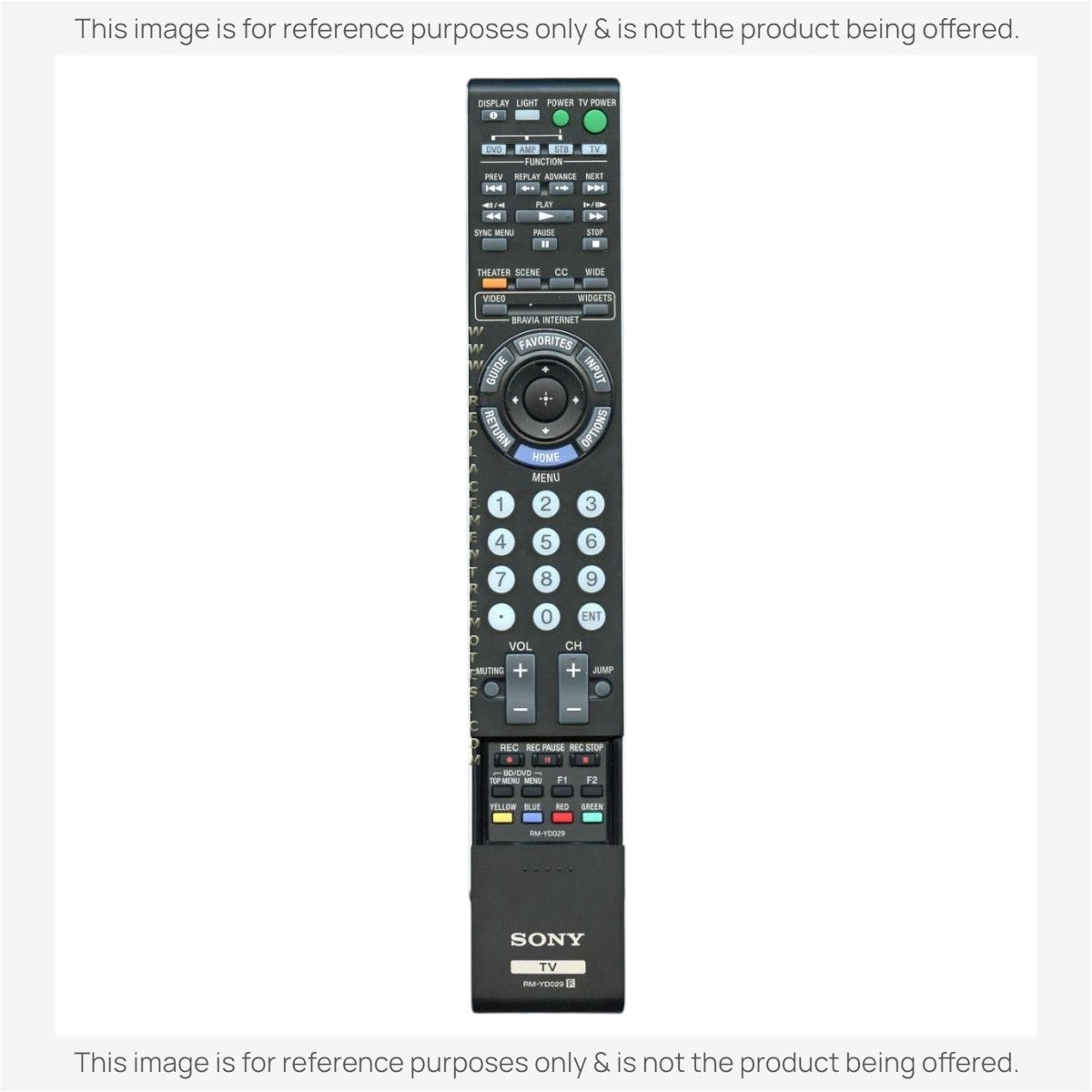Sony RM-YD029 TV Remote Control - RMYD029