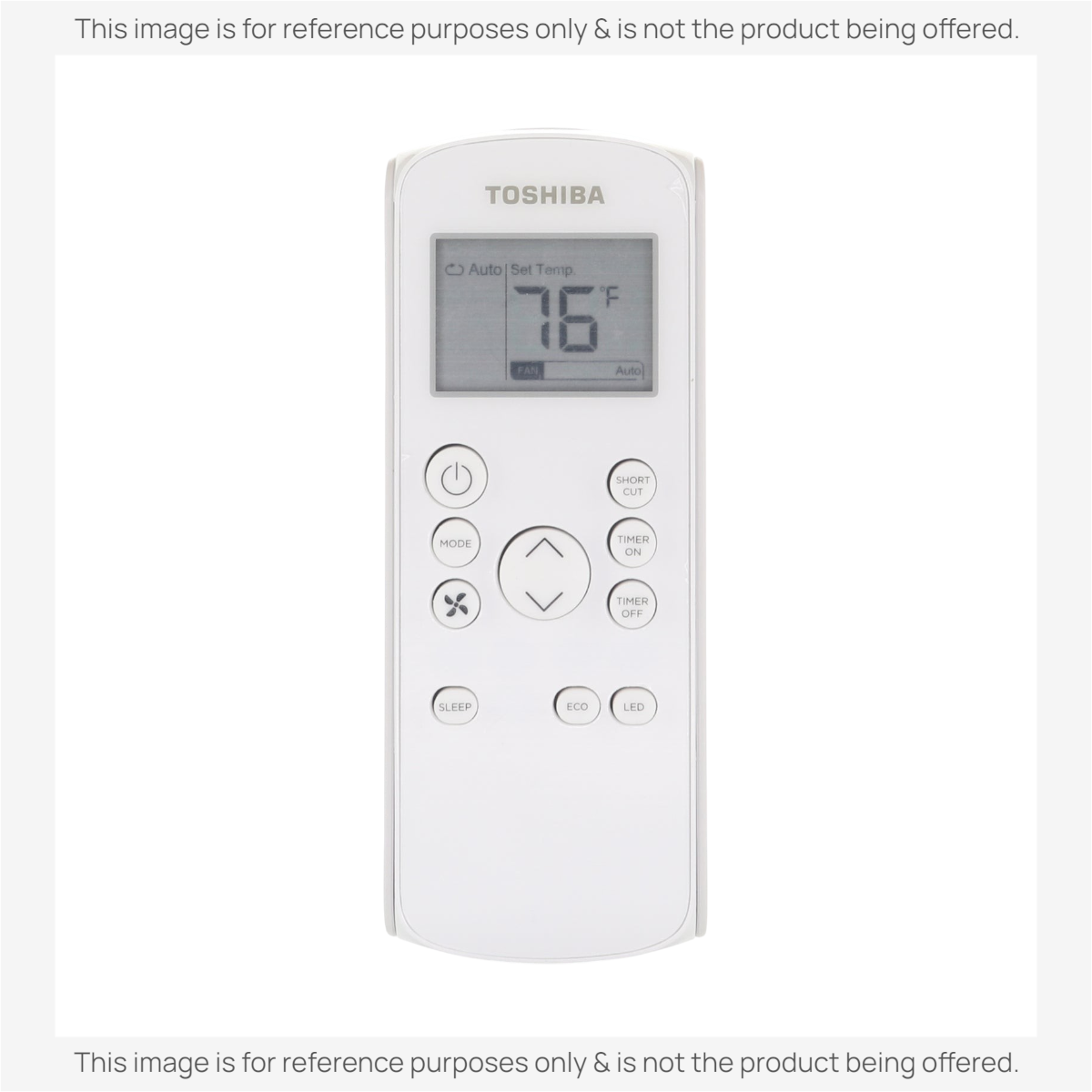 Toshiba RG57J4(B)/BGCEU1 Air Conditioner Remote Control | RACWK1212ESCWRU | RACWK1823ESCWRU | RACWK1012ESCWRU - 17317000A65483