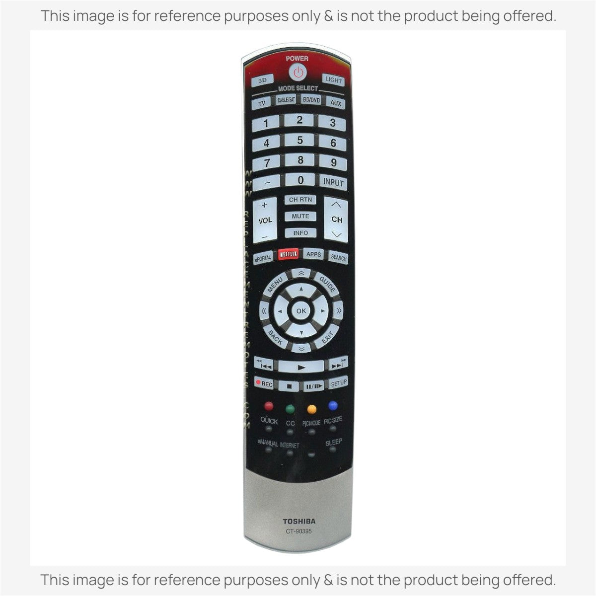 Toshiba CT90395 TV Remote Control