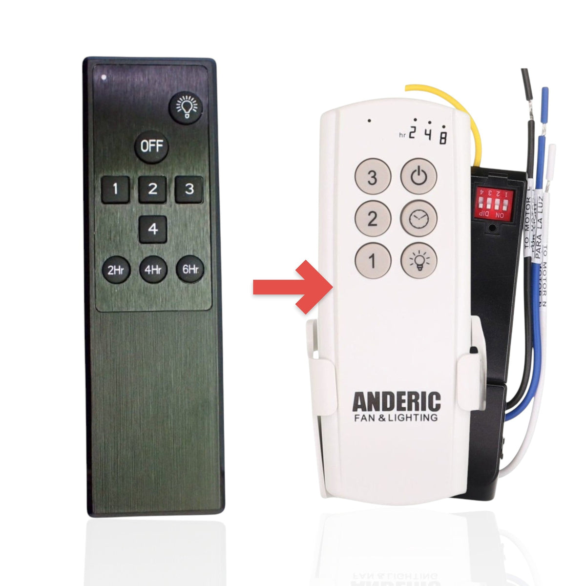 Dan's Originals TR262B KUJCE10705 Ceiling Fan Remote Control