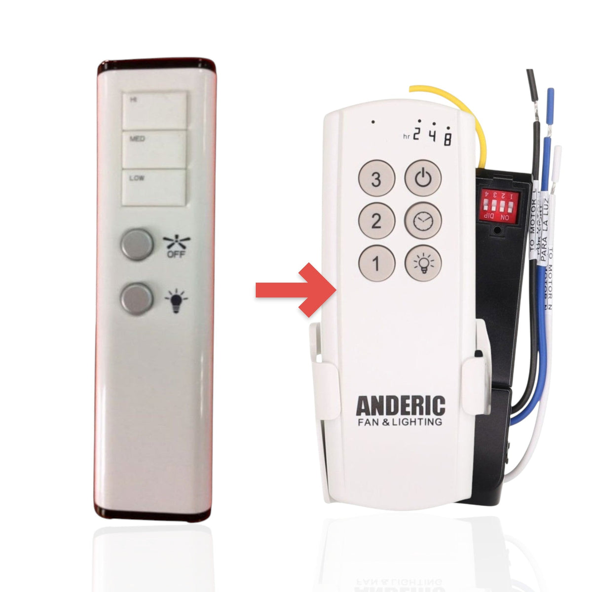 Dan's Originals UC7207T Ceiling Fan Remote Control