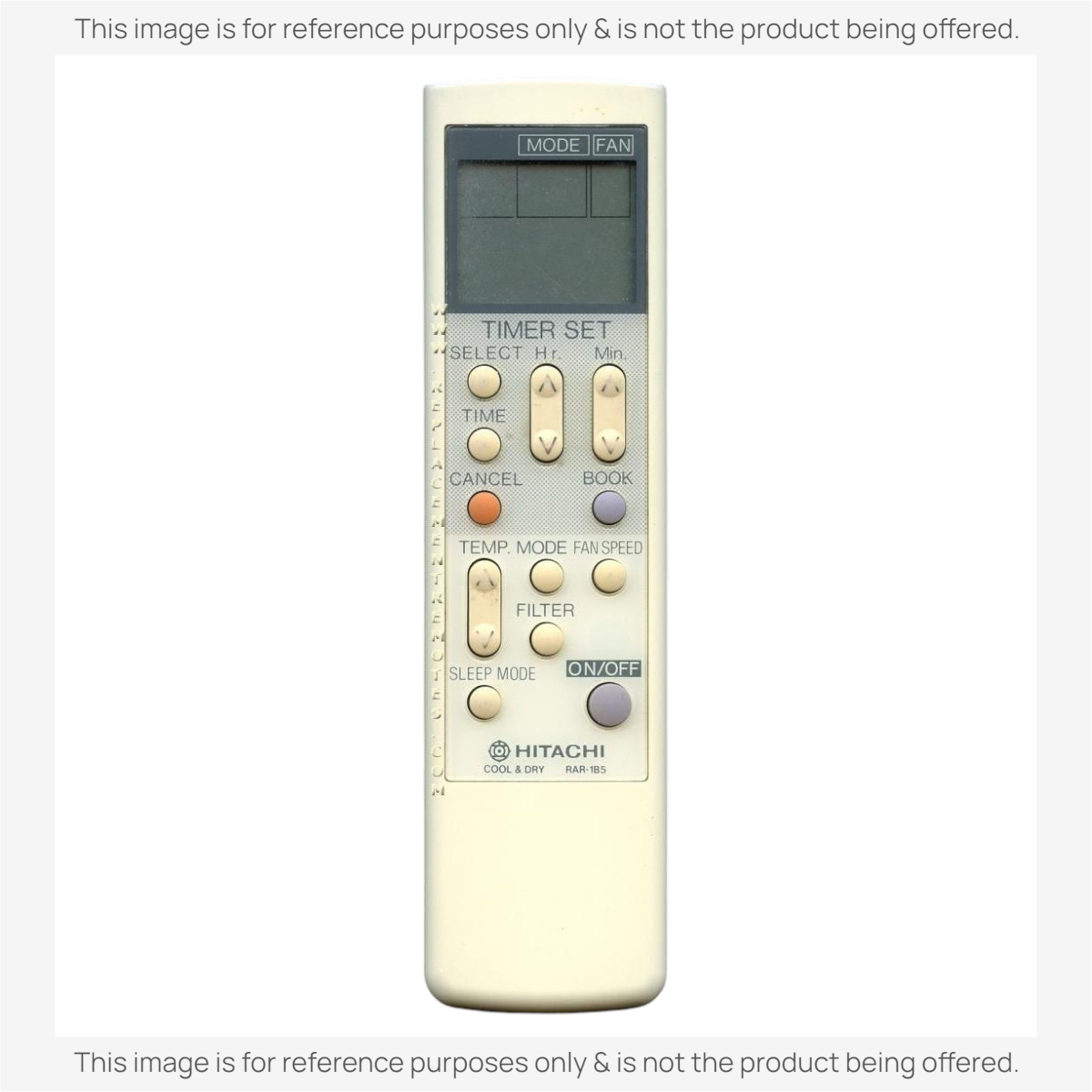 Hitachi RAR1B5 Air Conditioner Remote Control