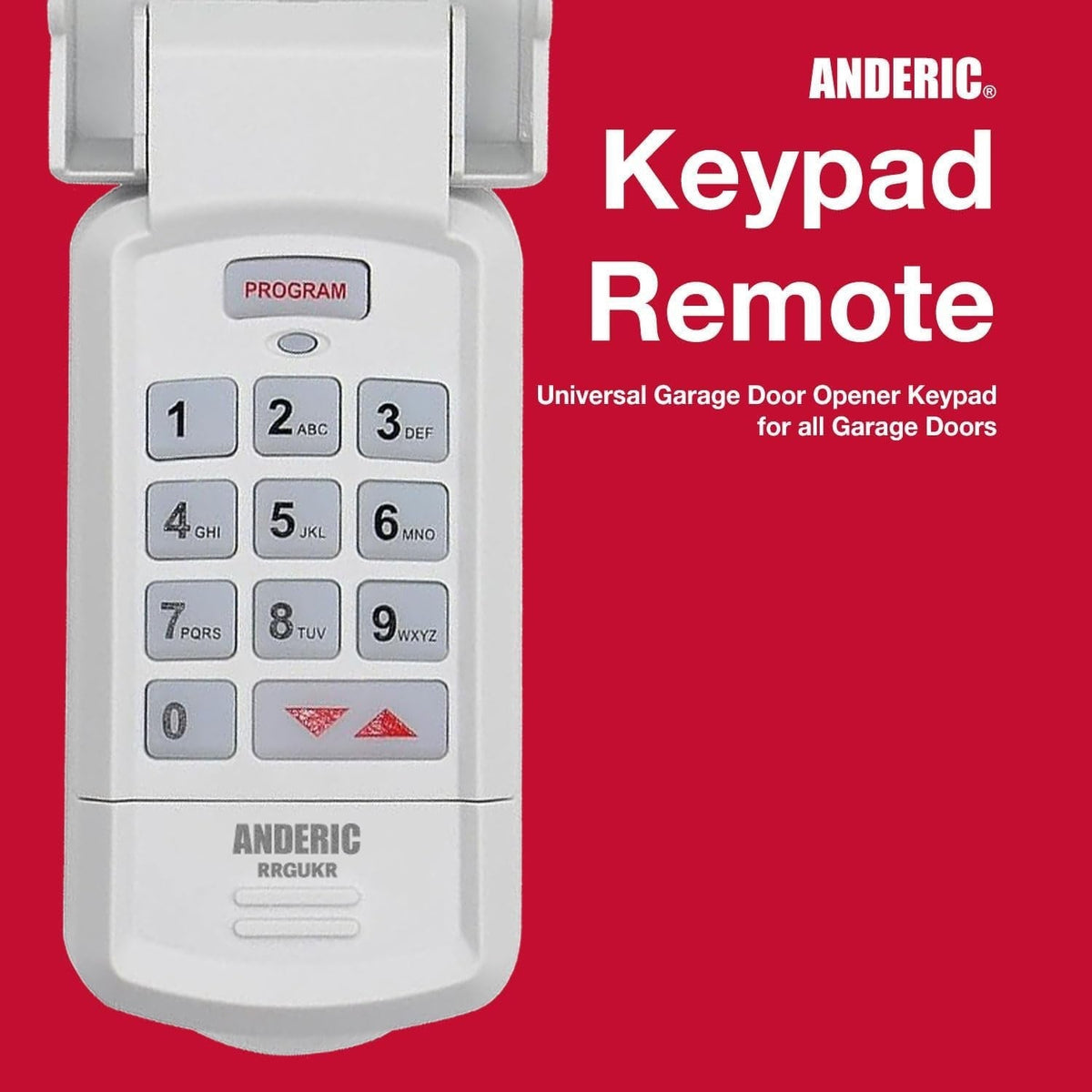 Genie GUK-R Universal Keypad Compatible with LiftMaster Chamberlain Genie Craftsman and More Garage Door Opener Remote Control