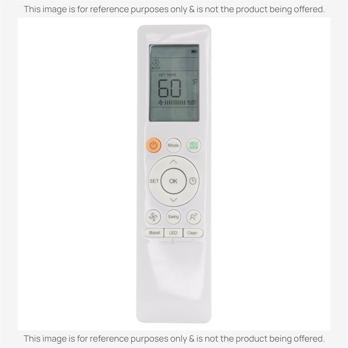 ARCOAIRE RG10A(B2S)/BGEFU1 Mini Split High Wall Air Conditioner Remote Control - 17317000A58964