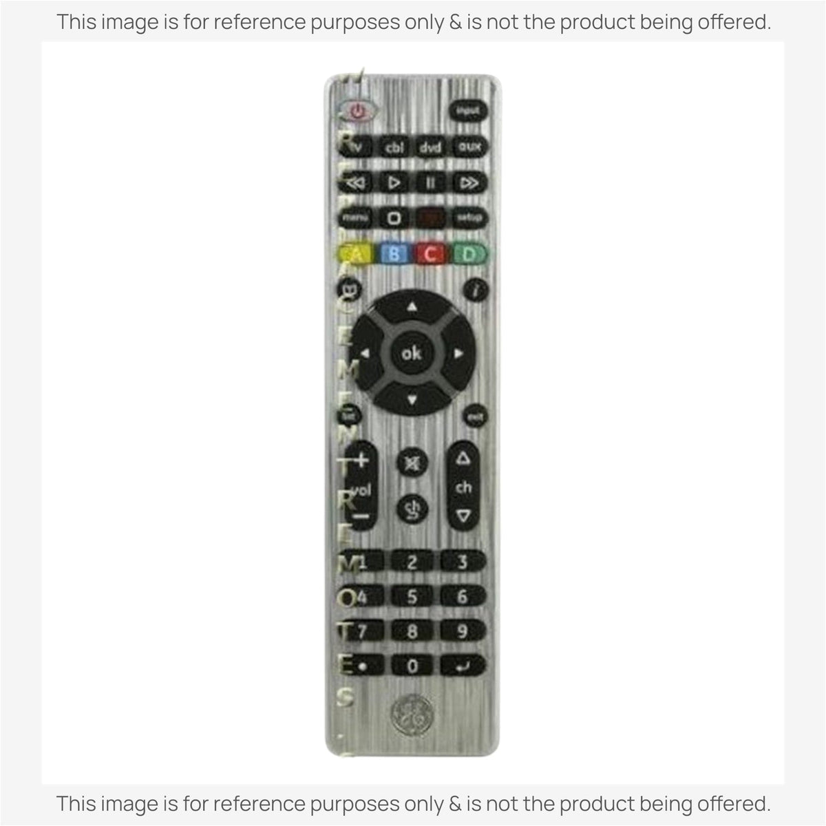 GE General Electric 11695 4-Device Universal Remote Control