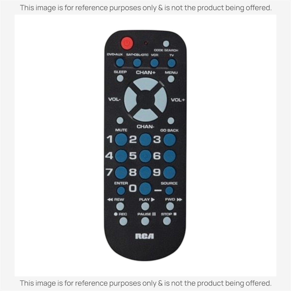 RCA RCR804BR 4-Device Universal Remote Control
