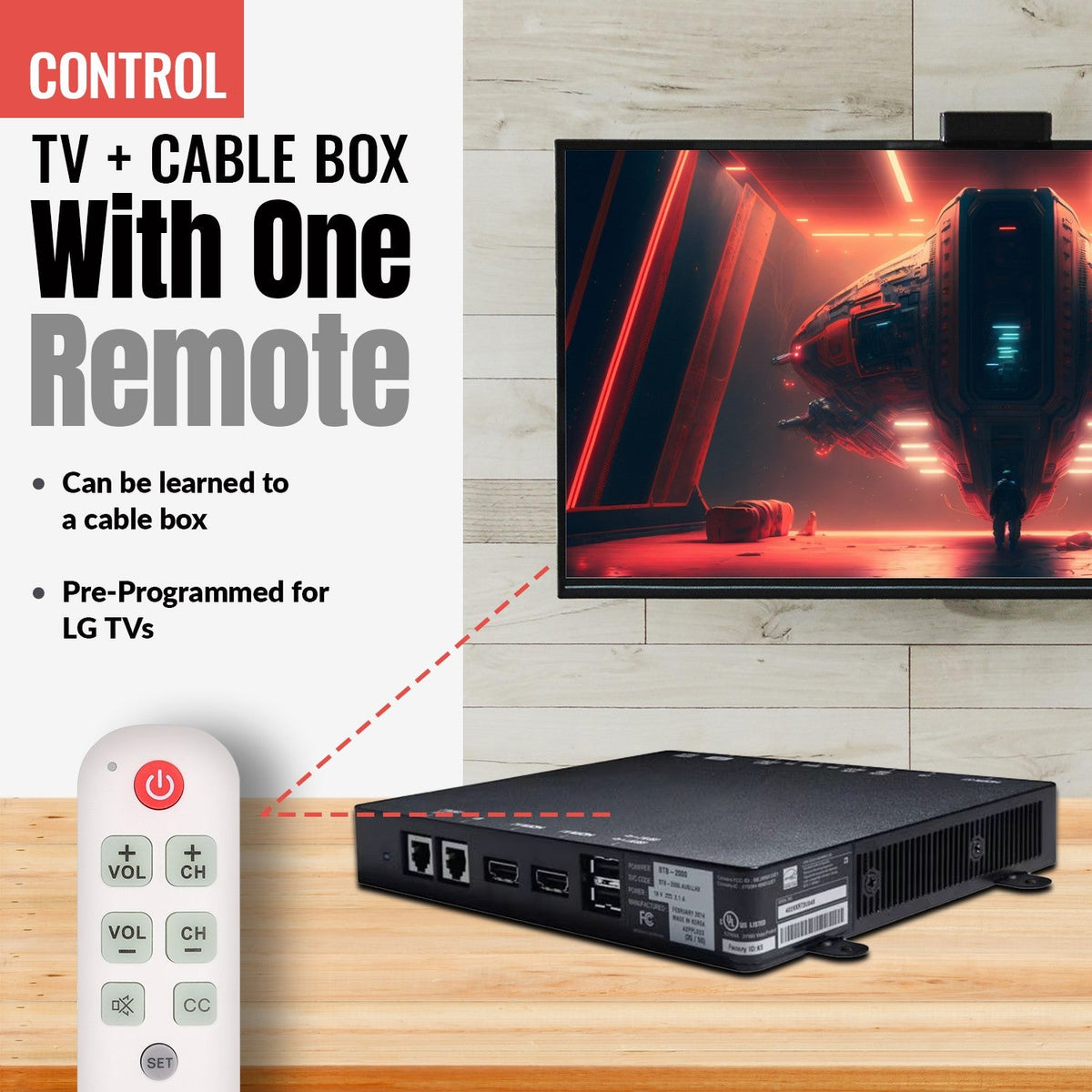RCA DT04 TV 1-Device Universal Remote Control