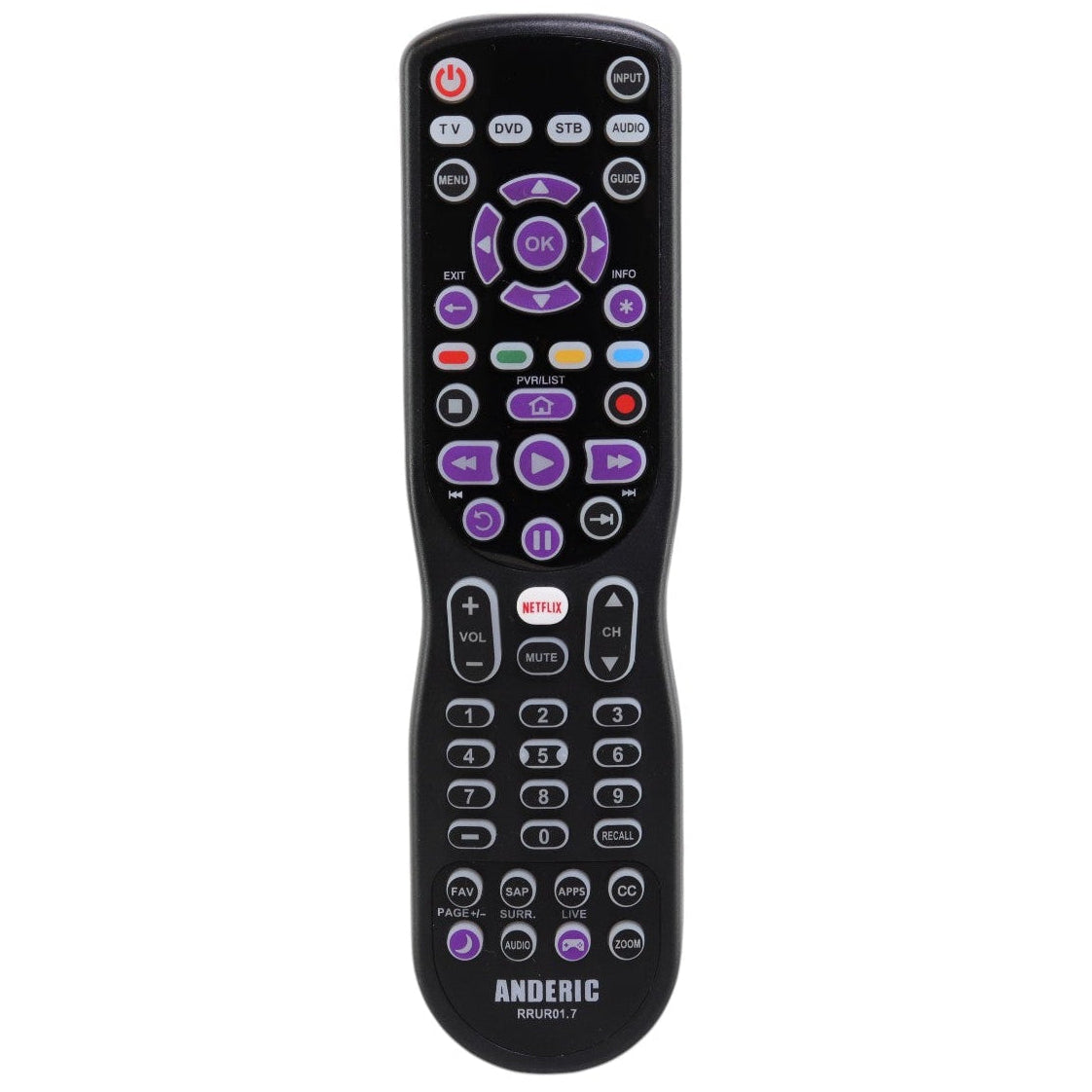RCA RCR414BHZ3V RemoteStreaming 4-Device Universal Remote Control
