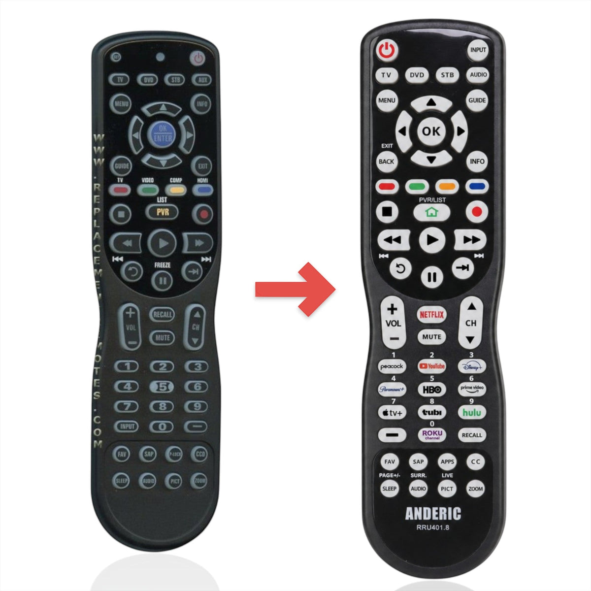 Insignia 67100BA1008R TV Remote Control