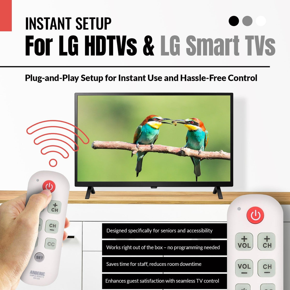RCA DT04 TV 1-Device Universal Remote Control