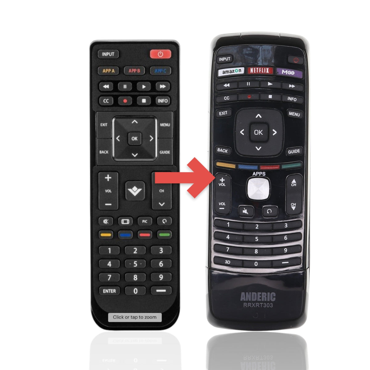 Insignia NSRMTVIZ17 For Vizio TV Remote Control
