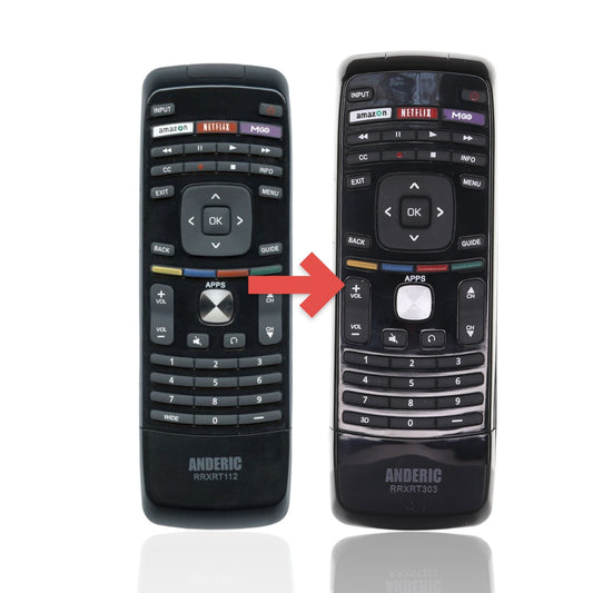 Anderic RRXRT112 Replacement Remote Control for Vizio TV | XRT112
