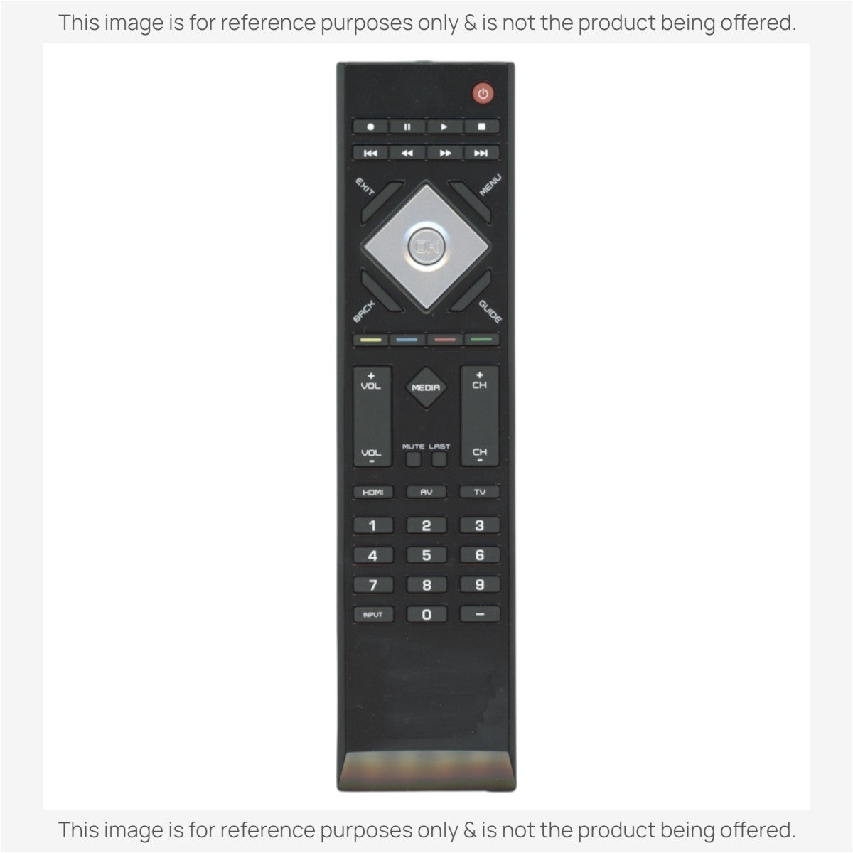 Vizio VR15 TV Remote Control - RC-R7050-20, E470VLE
