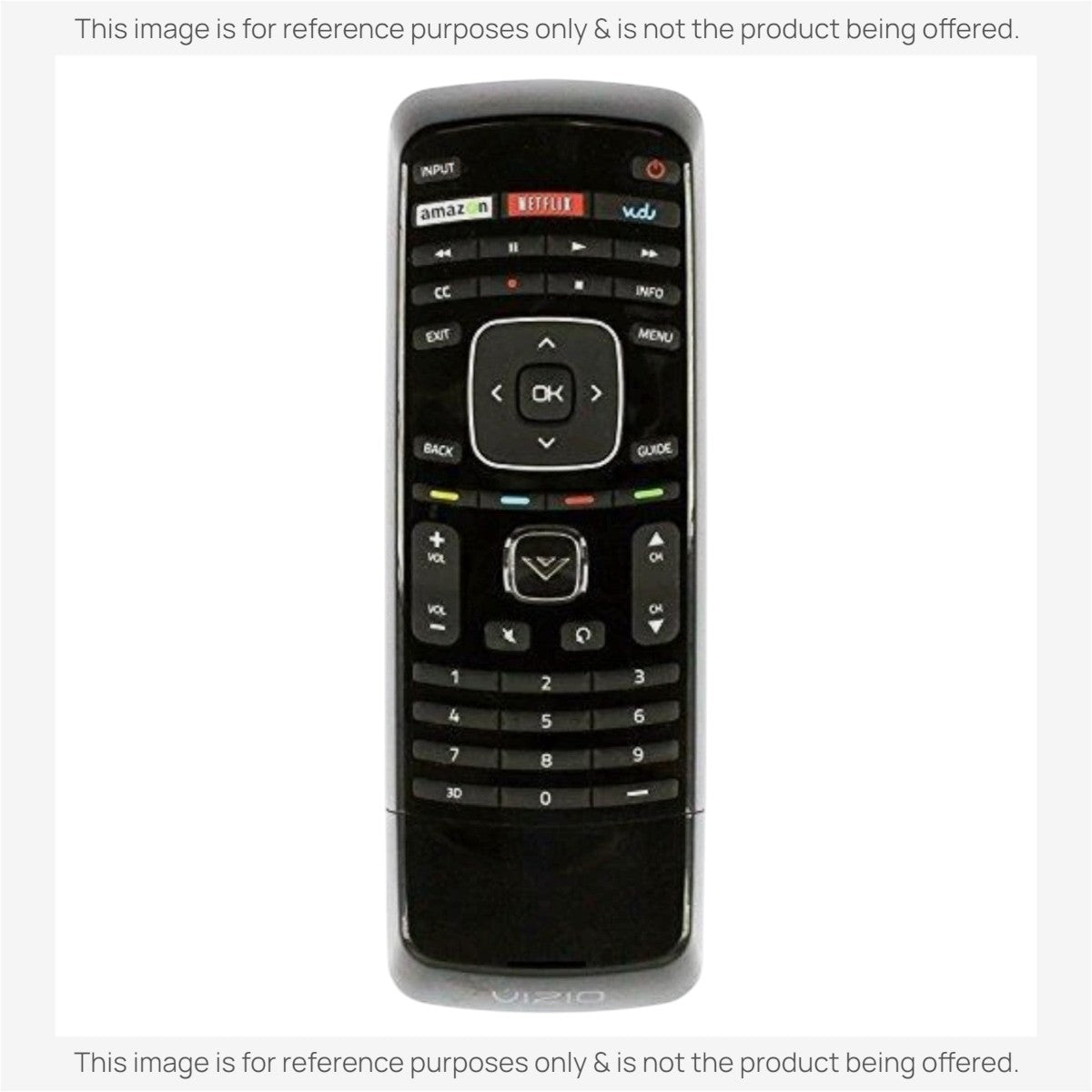Vizio XRV1TV3D TV Remote Control with QWERTY keyboard