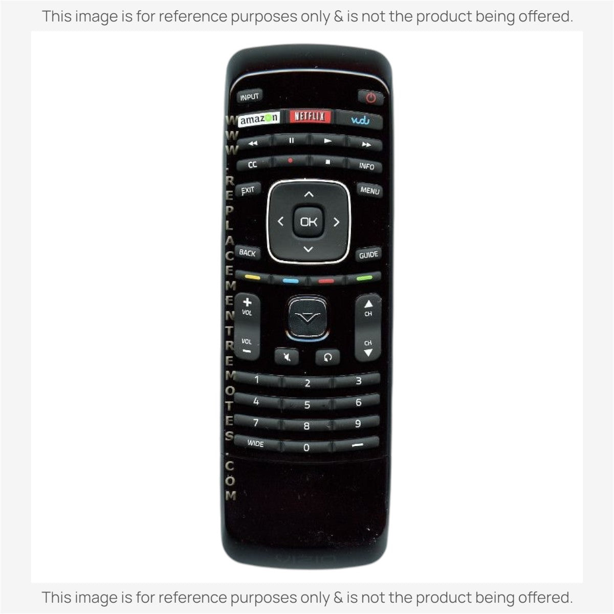 Vizio XRV1TV TV Remote Control