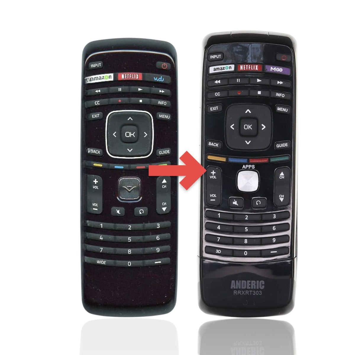 Vizio XRV4TV TV Remote Control