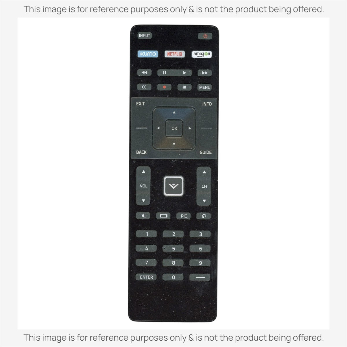 Vizio XRT122.v3 Smart TV Remote Control  - 398GR14BEVZY0005DP