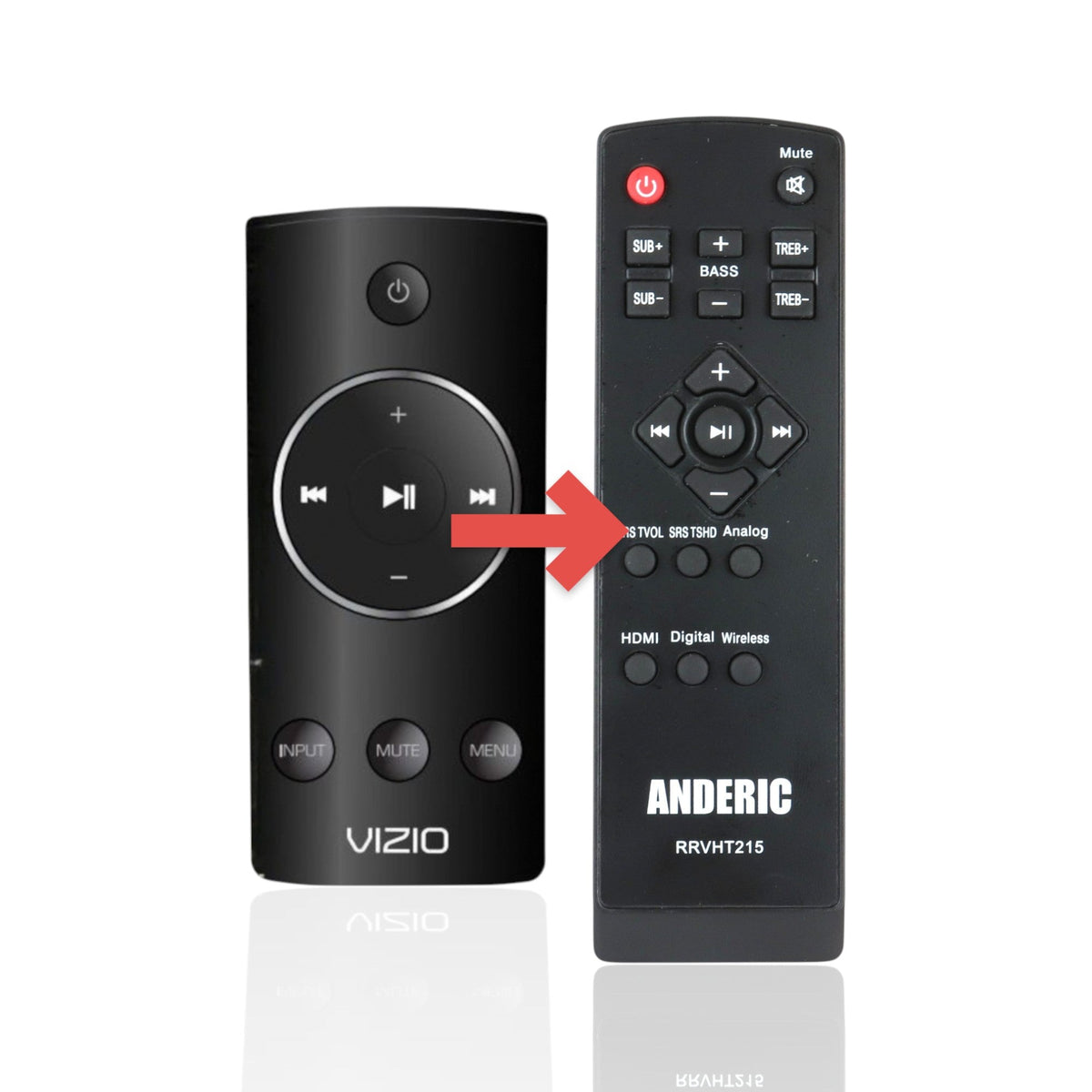 Vizio 10230000118 Sound Bar Remote Control