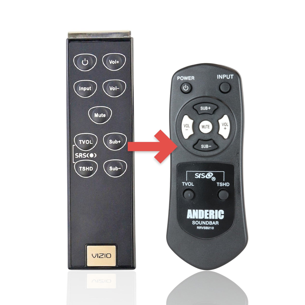 Vizio VR8S Sound Bar Remote Control