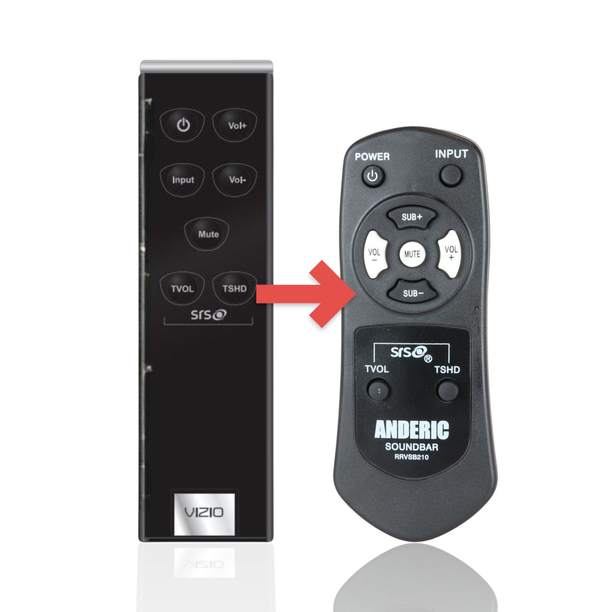 Vizio VSB202 Sound Bar Remote Control