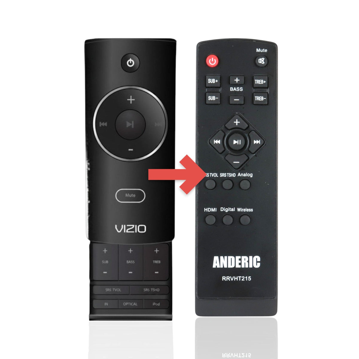Vizio VHT215 Sound Bar Remote Control