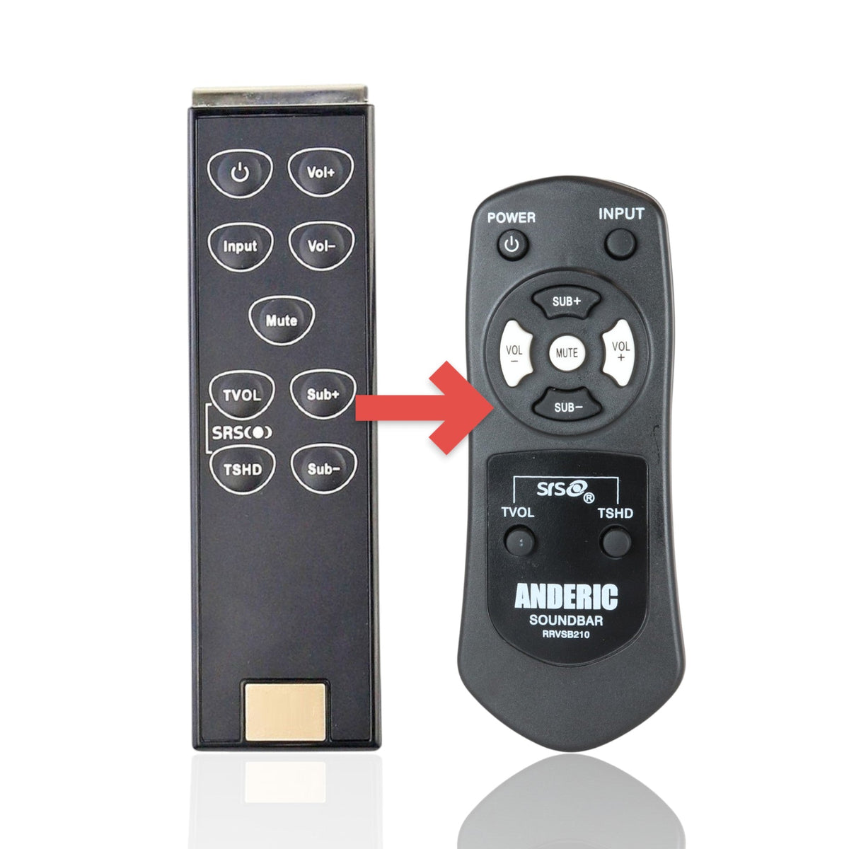 Vizio VSB201 VSB210 VSB211 Audio Remote Control