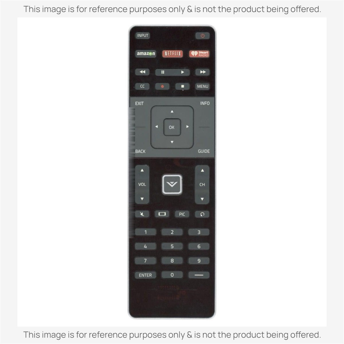 Vizio XRT500 with QWERTY Keyboard TV Remote Control - 600155600886G