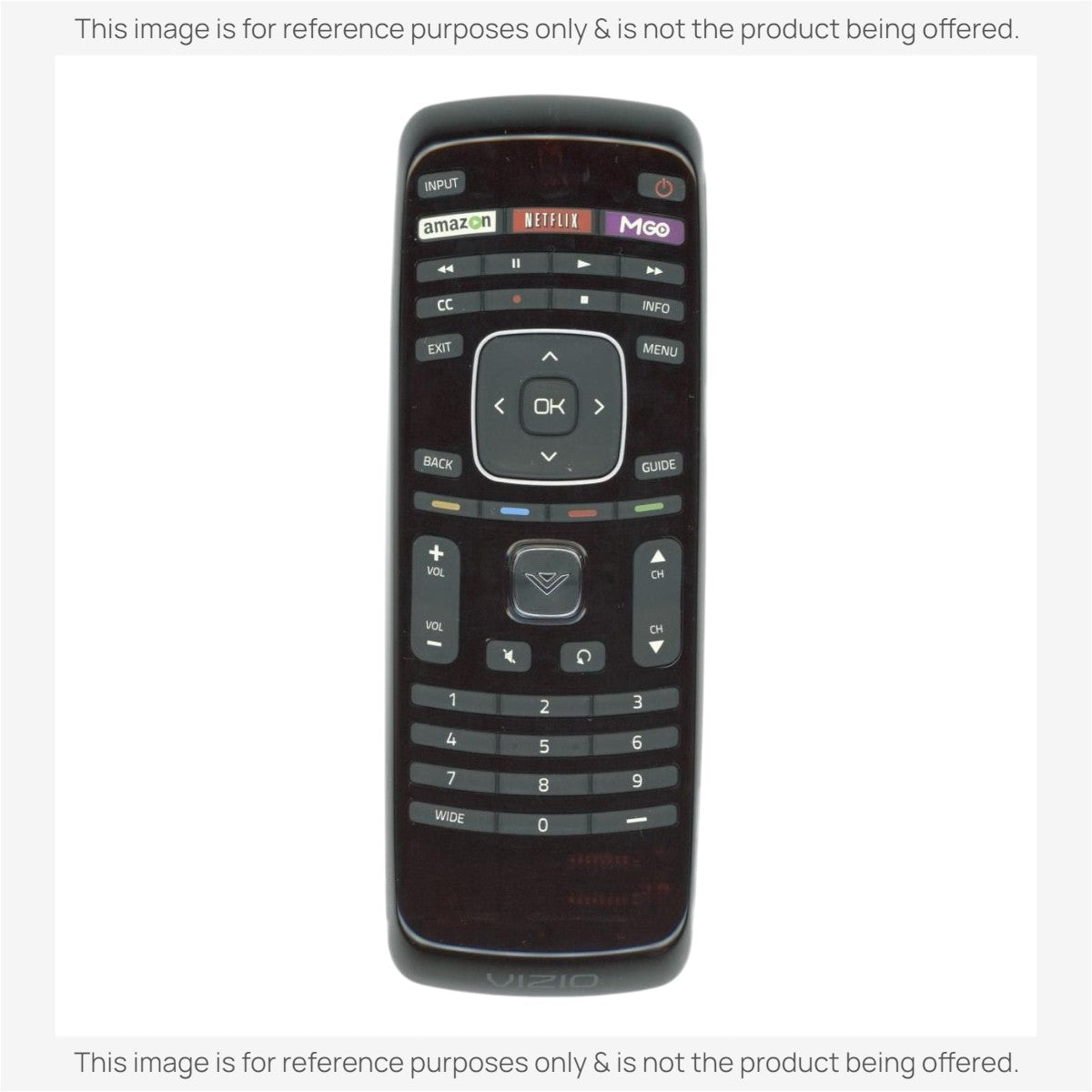 Vizio XRT112 TV Remote Control