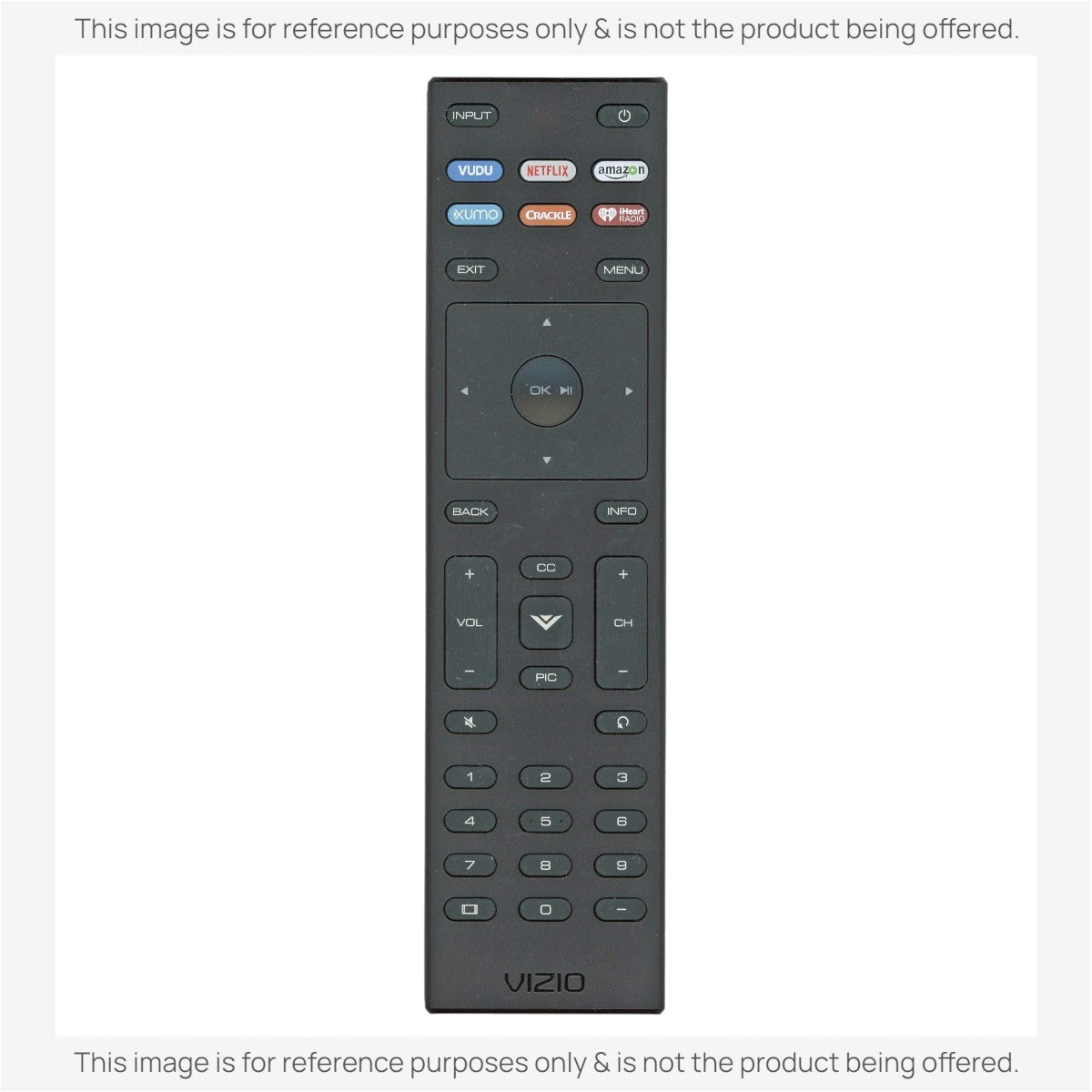 Vizio XRT136 TV Remote Control - 60015FA00600G